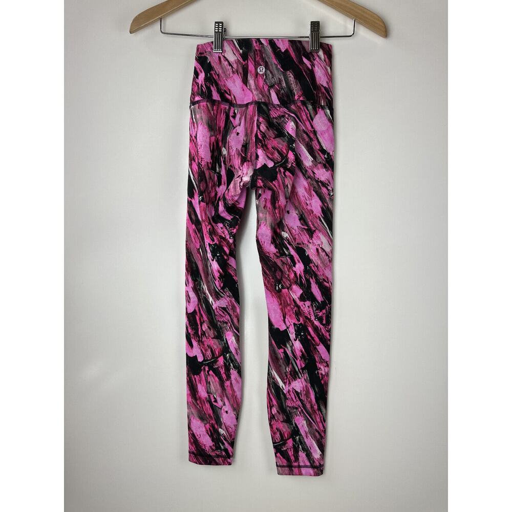 Lululemon Wunder Train High Rise Tight 25" Incentive Refresh Pink Multi Size 2 - Picture 7 of 12